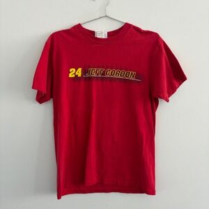 Winners Circle Jeff Gordon 24 NASCAR Racing Red Graphic T-Shirt Mens Medium